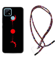 Realme C11 C21 C21Y C25Y C11 2021 Kılıf Boyun Asklı Rasta Silikon Red Moon 1710