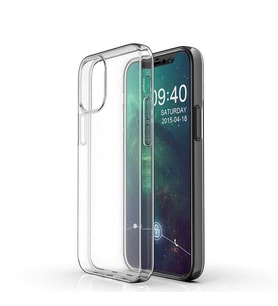 Apple iPhone 12 Kılıf Zore Şeffaf İnce ve Esnek Süper Silikon (Renksiz)
