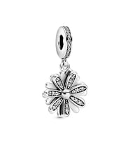 Nur Silver Taşlı Papatya Gümüş Charm NUR-BL00169