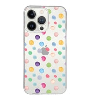 PrintiFy Apple  iPhone 13 Pro ile Uyumlu 1mm Slim Fit Water Color 6 Baskılı Şeffaf  Kılıf