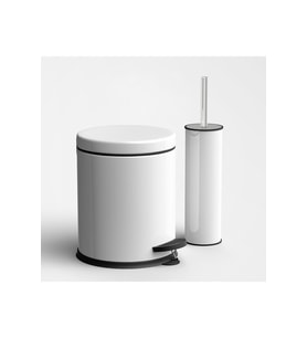 Pratik 2'li Banyo Seti, 3 Litre Çöp Kovası ve WC Fırça Seti