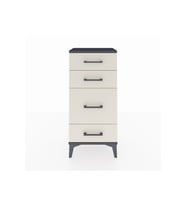 Arges Komodin 4 Çekmeceli 44x30x96 Antrasit-Aytaşı