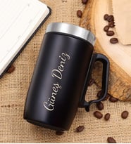 Kişiye Özel Çelik Termos 280 ML Kulplu Bardak