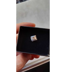 İTALYAN ÇELİK CHARM  ÇELİK CHARM I HARFİ İSİM TARİH BAŞ HARF YAZILIR 9 MM  FMACCESORİES