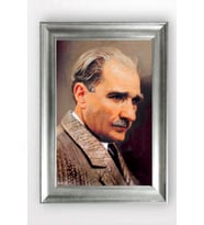 Gümüş Çerçeveli Atatürk Tablo cv1385