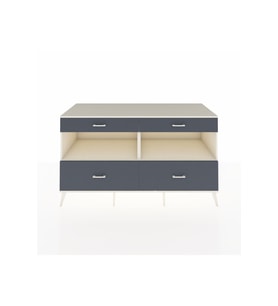 Kronos Konsol 2 Raflı 4 Çekmeceli  176x59x99 Aytaşı-Aytaşı/Antrasit