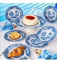 Fecra Vintage Blue 8 Parça Sunum Seti