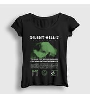 Presmono Kadın Siyah Angela Orosco Silent Hill 2 T-Shirt 541401tt