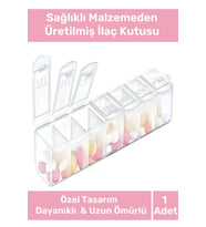 Özel Üretim Sağlık Dostu Abs Plastik Haftalık Günlük 7 Bölmeli İlaç Hap Kutusu