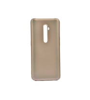 Oppo Reno 2 Uyumlu Kılıf Zore Premier Silikon Kapak (Gold)