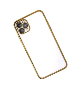 Newface iPhone 11 Pro Kılıf Razer Lensli Silikon - Gold