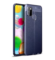 Samsung Galaxy A21S Kılıf Esnek Pu-Deri Leather-Pu Serisi Protected Case (Lacivert)
