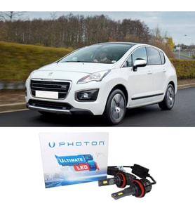 Peugeot 3008 Led Xenon Uzun Far Ampulü HB3 9005 Ultimate 9500 Lumens Yeni Seri Beyaz 2013-2016