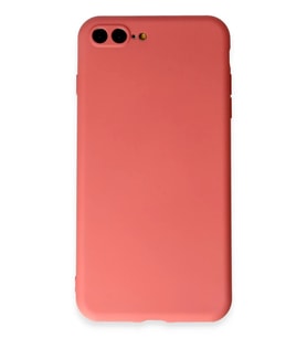 Newface Apple iPhone 7 Plus Kılıf First Silikon - Kiremit