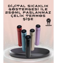 250ml LED Ekranlı Paslanmaz Çelik Akıllı Termos