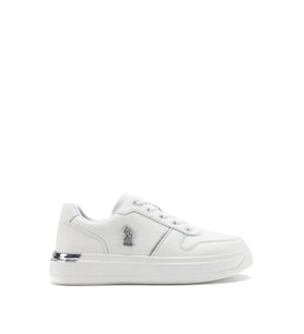 U.S. Polo Assn. Alka Cilt Kadın Sneaker Spor Ayakkabı (Beyaz)