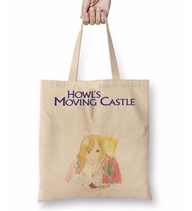 Howls Moving Castle Anime One Piece Naruto Death Note Hellsing Bez Çanta Uzun Saplı