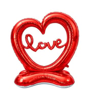 Sevgililer Günü Love Kırmızı Kalp Ayaklı Folyo Balon 1 Adet