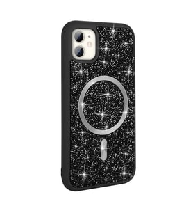 Apple iPhone 11 Kılıf Pırlanta Tasarımlı M-safe Mozaik Silikon Kapak