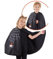 Halloween Cadılar Bayramı Kostümü Kız Çocuk Siyah Pelerin