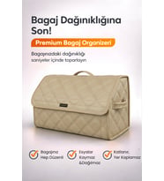 Bagaj Çantası Oto Bagaj Organizer Çift Kat Deri Su Geçirmez Kaymaz Katlanır Araç Düzenleyici