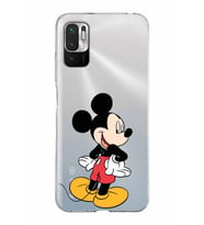 Xiaomi Redmi Note 10 5G Uyumlu Kapak Mickey Mouse Tasarımlı Şeffaf Silikon Kılıf