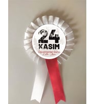 24 KASIM ÖGRETMENLER GÜNÜ SATEN KOKART ROZET 10 ADET