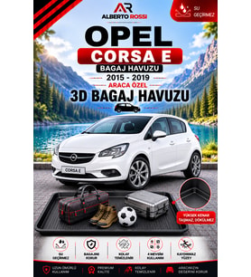 Opel Corsa E Bagaj Havuzu_ 2015 - 2019 Araca Özel 3D Bagaj Havuzu