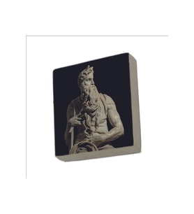 Musa'nın Hükmü Heykeli (Heykeltıraş: Michelangelo) Baskılı Taş Magnet 5X5