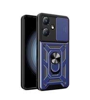 Coverzone ?nfinix Hot 30 Play ile Uyumlu PhoenixShield S�rg�l� Kamera Korumal? Kapak Tam Koruma Manyetik Vega Kapak K?l?f Lacivert