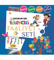 Eğlenceli Faaliyet Seti - Lacivert Kitap - 4+ Yaş