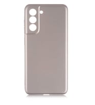Galaxy S21 FE Kılıf Kamera Çıkıntılı Soft Silikon (Gold)