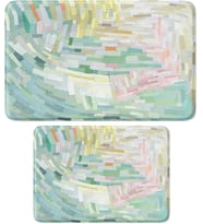 2'li Takım Banyo Paspası, Kaymaz Taban, Makinede Yıkanabilir (40x60_50x80)