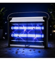 Elektrikli Sivrisinek Öldürücü Lamba 20W, 2x10W UV Işıklı Uçan Haşere Tuzağı, Sessiz Çalışma, Askılı ve Masaüstü Kullanım, 220-240V, IP20 İç Mekan Kullanımı 20W KF-6020