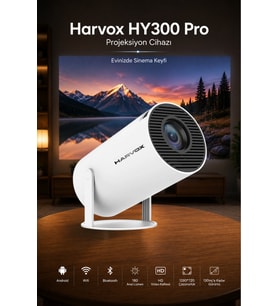 Taşınabilir Android Projektör, Wi-Fi, HDMI, USB Destekli, yüksek görüntü kalitesi