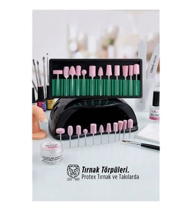 Professional 12 Parça Protez Jel Tırnak Manikür Pedikür Freze Ucu Seti 722927
