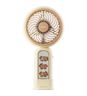 Asonic AFN20 Krem 250mAh Dahili Pil Elde Taşınabilir Masaüstü Usb Fan Şarjlı Type-c Şarj
