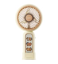 Asonic AFN20 Krem 250mAh Dahili Pil Elde Taşınabilir Masaüstü Usb Fan Şarjlı Type-c Şarj