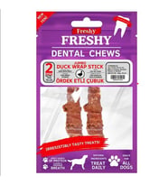 Freshy Jumbo Duck Wrap Stick Ördek Etli Çubuk Köpek Ödülü 18 Cm 2 Adet (STD)