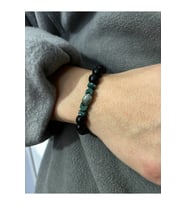 Unisex - Çok Şık Doğal Deniz Taş Detaylı Şık Bileklik