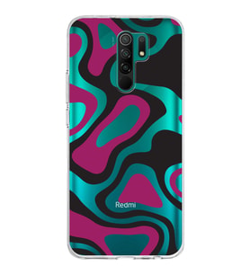 Xiaomi Redmi 9 Uyumlu Kapak Renkli Desen Tasarımlı Şeffaf Silikon Kılıf