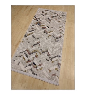 HALIMARKA K-MTT MT005A GRİ MULTİ MODERN HALI YOLLUK 97X200 CM