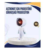 Mey İthalat® Gün Batımı Efekti Sunan Astronot LED Masa Lambası