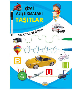 Çizgi Alıştırmaları Taşıtlar 0 6 Yaş Yayınları