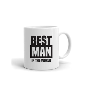 Best Man Baskılı Seramik Çay Kahve Kupa Bardak
