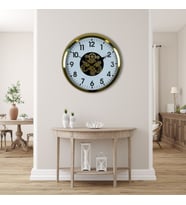 River World Duvar Saati Çarklı 60 cm Standart Gold