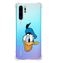 Huawei P30 Pro  Köşe Korumalı Antişok Kapak Donald Duck Tasarımlı Şeffaf  Kılıf