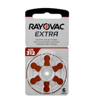 Rayovac 312 Numara Kulaklık Pili 6'lı Paket (Siyah)