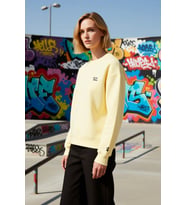 Kadın Bisiklet Yaka Düşük Kol Nakışlı Örme Sweatshirt Fonksiyonel Dayanıklı Kaliteli Rahat