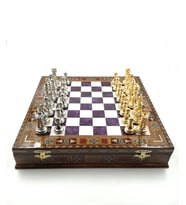 Sadaf İşieme Satranç ve Metal Taşlar (30 x 30) cm